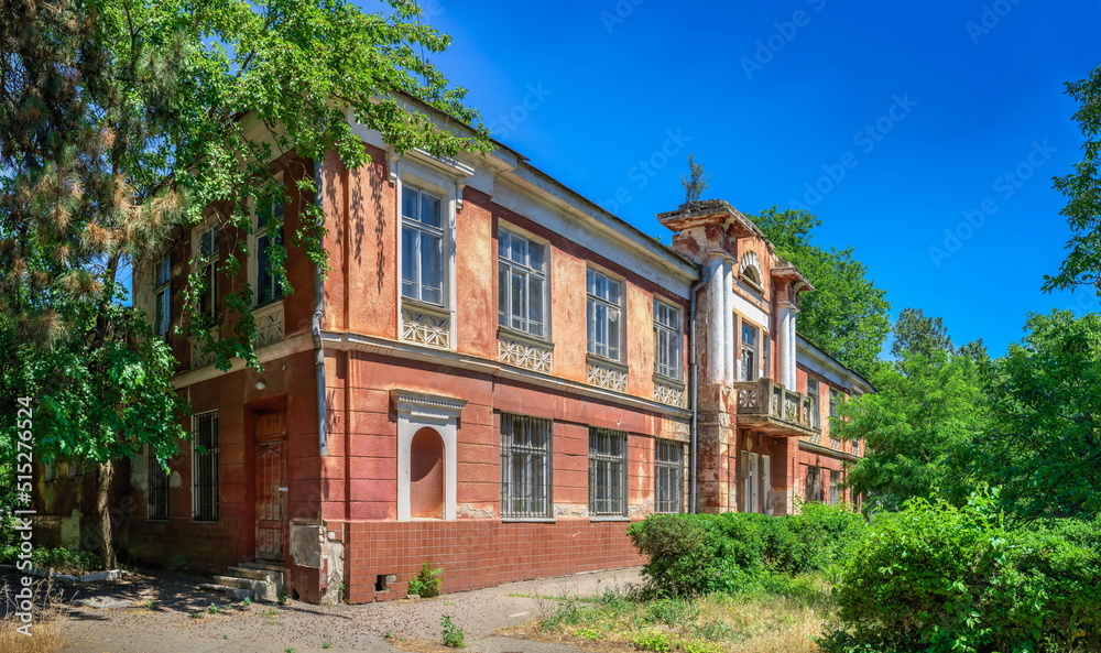 The ancient buildings of the Chkalov sanatorium in Odessa, Ukraine The ancient buildings of the Chkalov sanatorium in Odessa, Ukraine