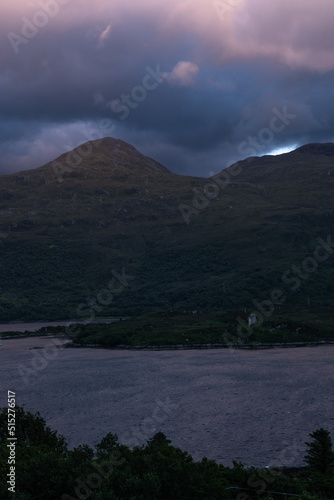 Sgurr na Coinnich and Beinn na Caillich at Sunset