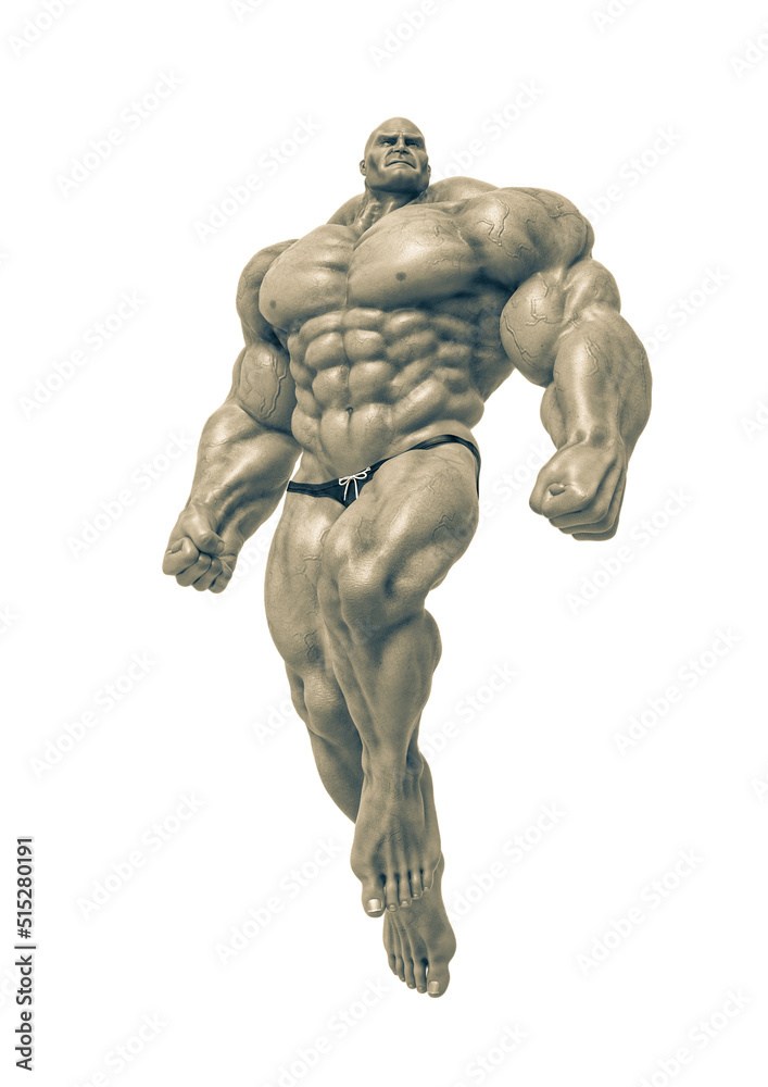 bodybuilder man super hero pose three bodybuilder man super hero pose three