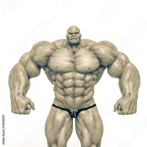 bodybuilder man pose three