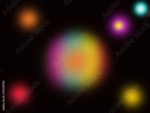 Abstract solar system. Abstract gradient circle
