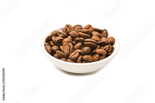 Coffee beans isolated on white background