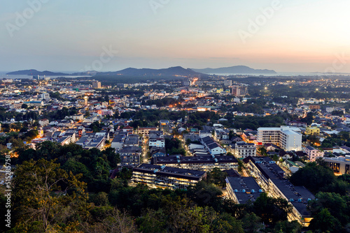 Phuket Town Khao Rang Cityscape Sunset © laughingmangovideo