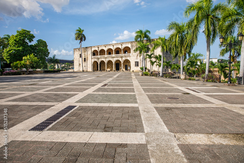Alcazar de Colon, Diego Columbus residence situated in Spanish Square. Colonial Zone of the city, declared. Santo Domingo, Dominican Republic.