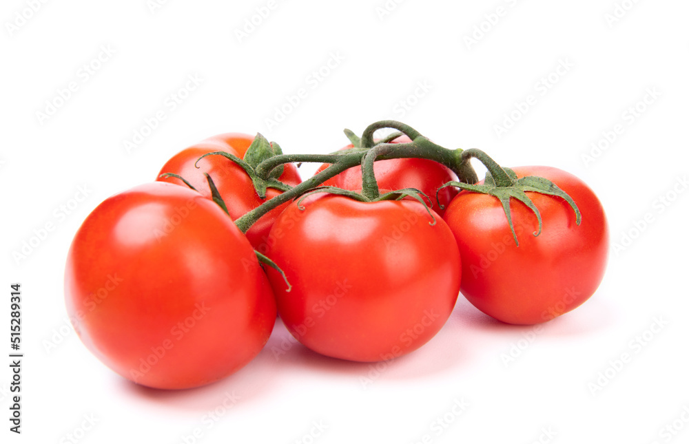 bunch of red cherry tomatoes vegetables isolated on white bunch of red cherry tomatoes vegetables isolated on white