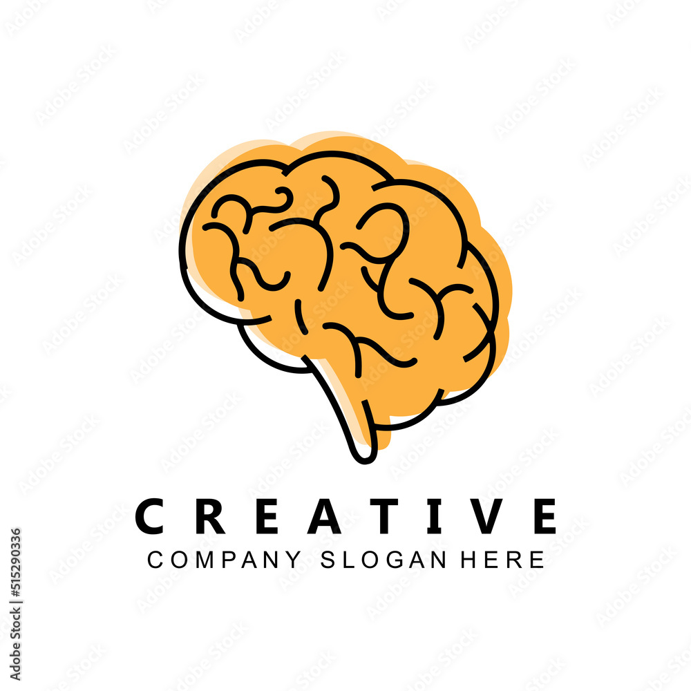 simple brain icon design vector simple brain icon design vector