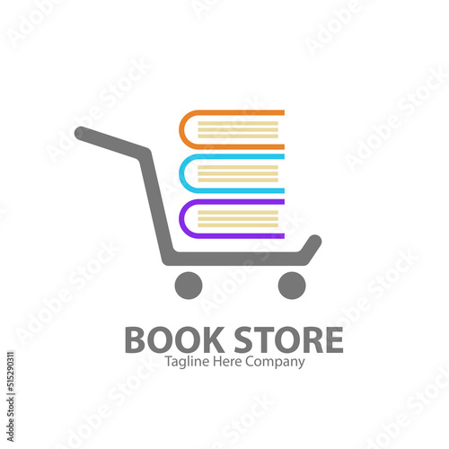 book logo with shopping cart