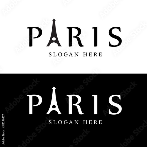 PARIS letter logo is simple and much sought after for business and others