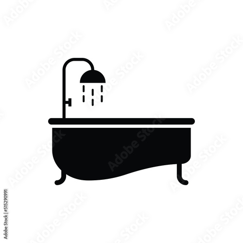 Shower bath icon design isolated on white background