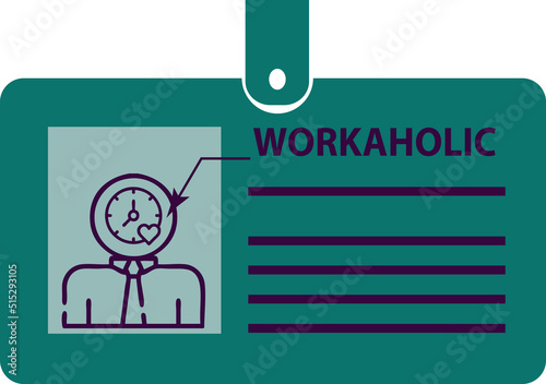 ID card workaholic