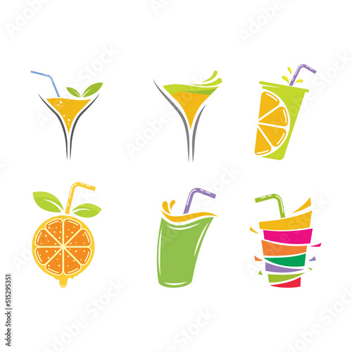 Juice logo fresh drink brand