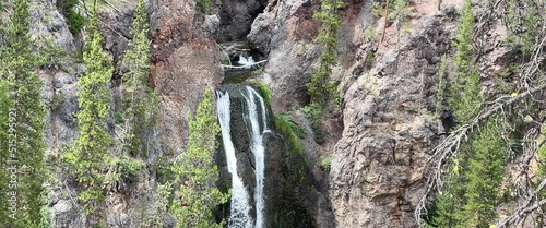 Waterfalls with greenery National park