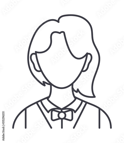 avatar waitress icon
