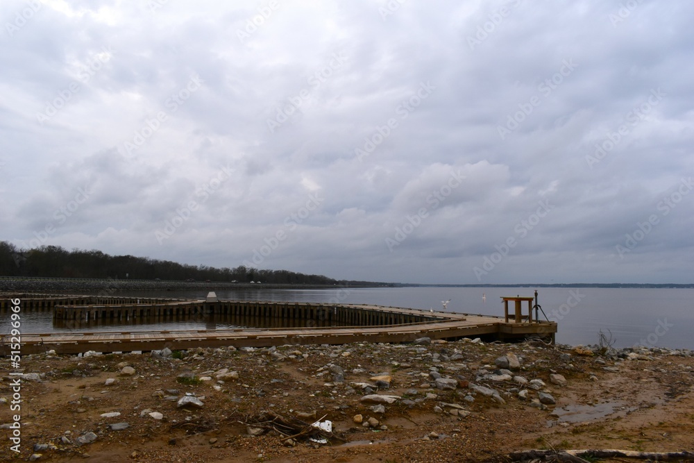 Pier at the Ross Barnett Reservoir in Brandon Mississippi
