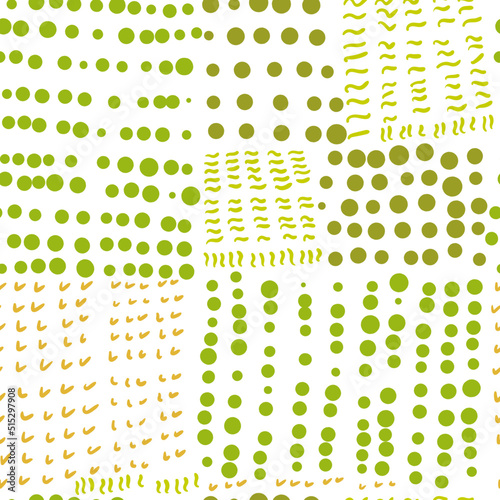 seamless pattern background with green dots