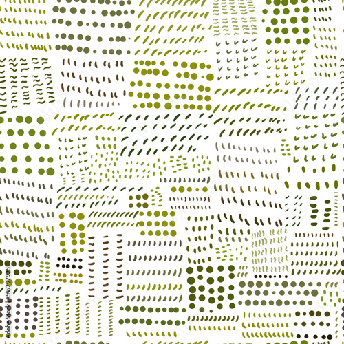 seamless pattern background with green dots
