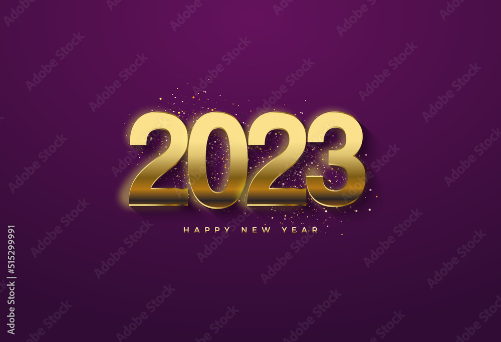happy new year 2023 background illustration