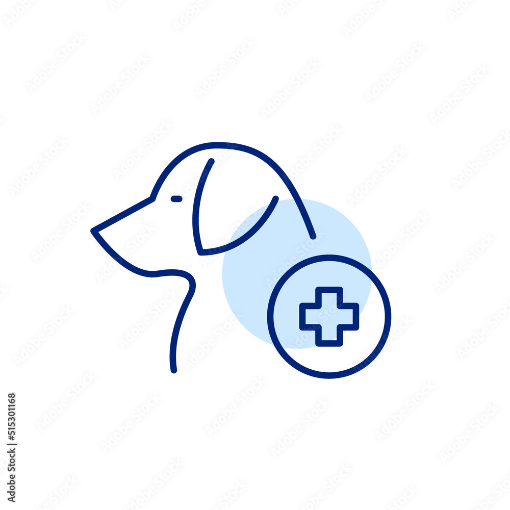 Pet healthcare icon. Pixel perfect, editable stroke line art Pet healthcare icon. Pixel perfect, editable stroke line art