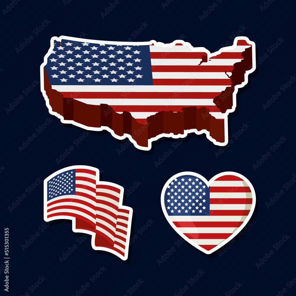 usa icons set usa icons set