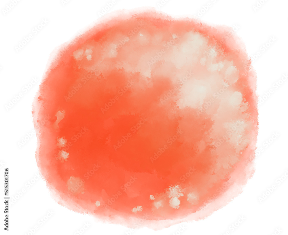 Watercolor paint circle background with white ink spot hilight element Watercolor paint circle background with white ink spot hilight element