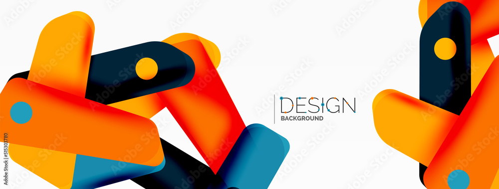 Creative geometric wallpaper. Minimal abstract background. Color bright overlapping lines composition vector illustration for wallpaper banner background or landing page Creative geometric wallpaper. Minimal abstract background. Color bright overlapping lines composition vector illustration for wallpaper banner background or landing page