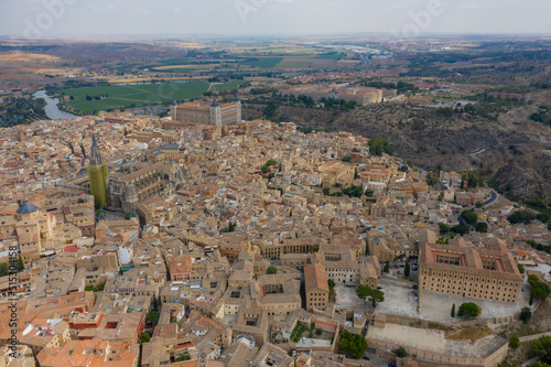 Aerial view of the city Toledo, Madrid SPAIN