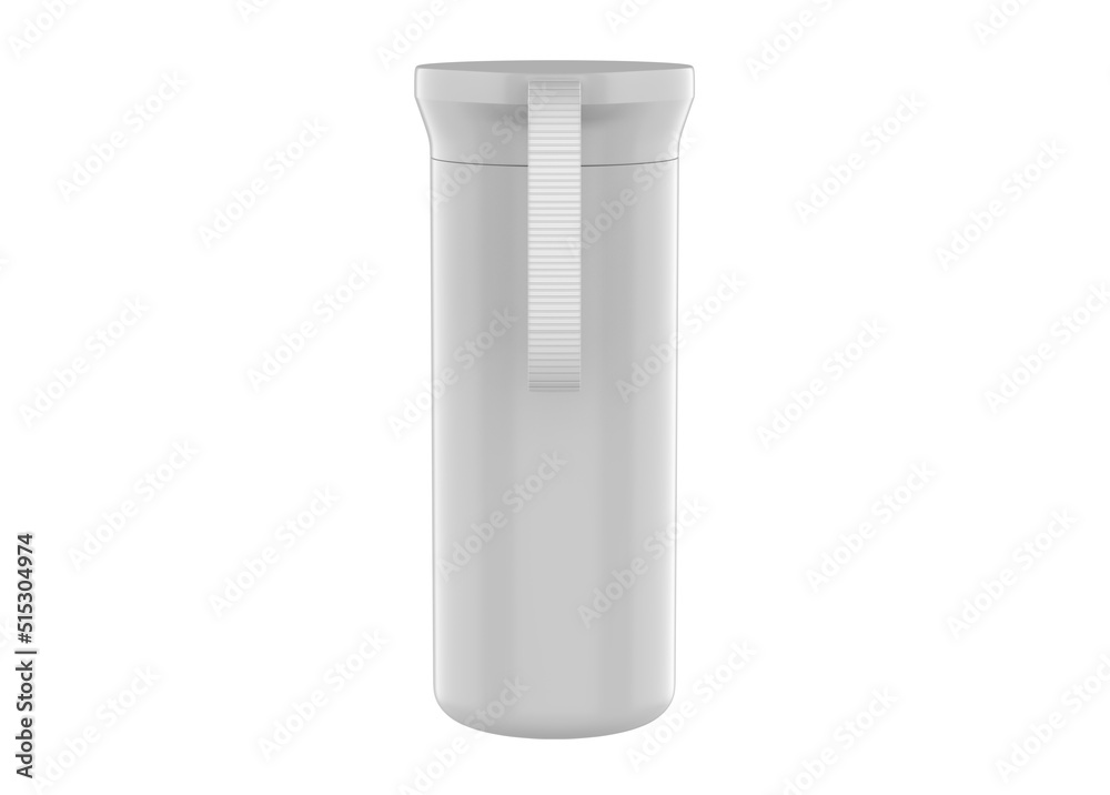 Thermo Flask Bottle Mockup Isolated On White Background. 3d illuatration Thermo Flask Bottle Mockup Isolated On White Background. 3d illuatration