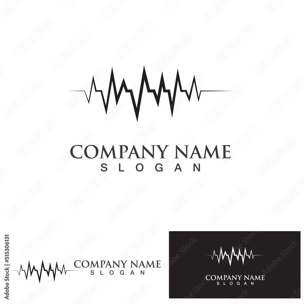 Heart beat monitor pulse line art vector icon, Ecg heartbeat ...