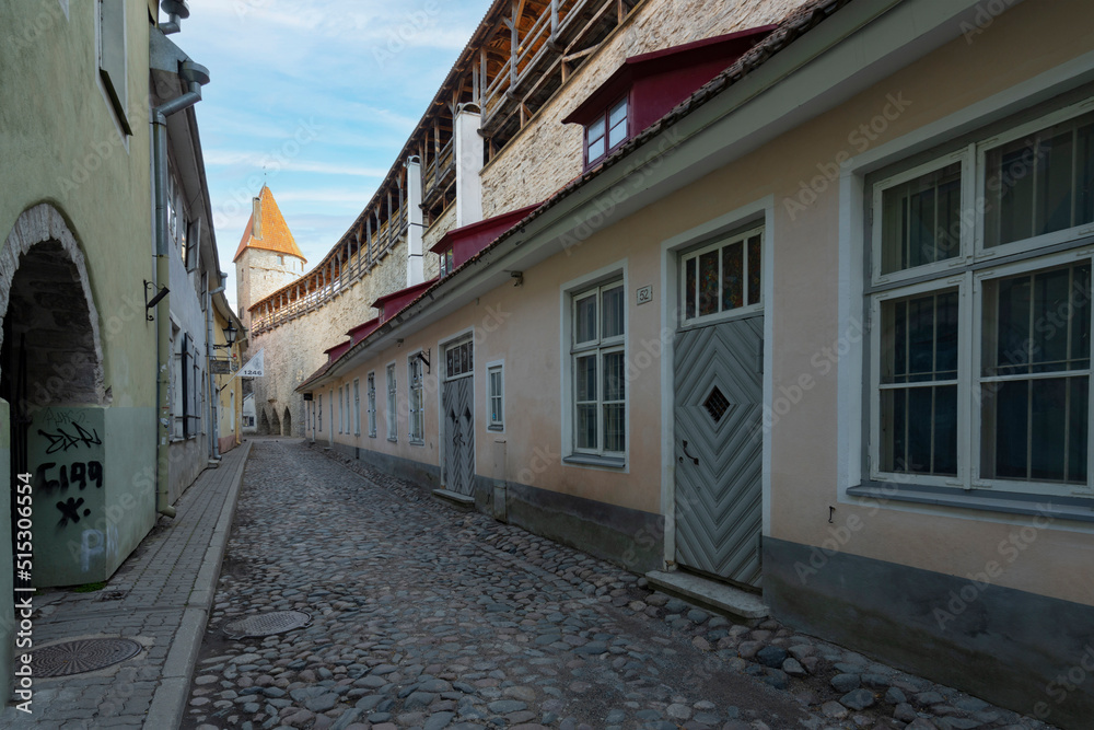 Town Wall Walkway in Tallinn, Estonia