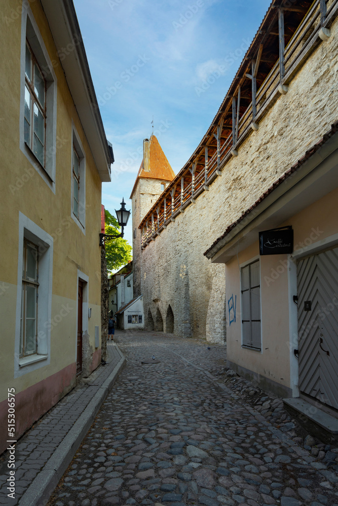Town Wall Walkway in Tallinn, Estonia