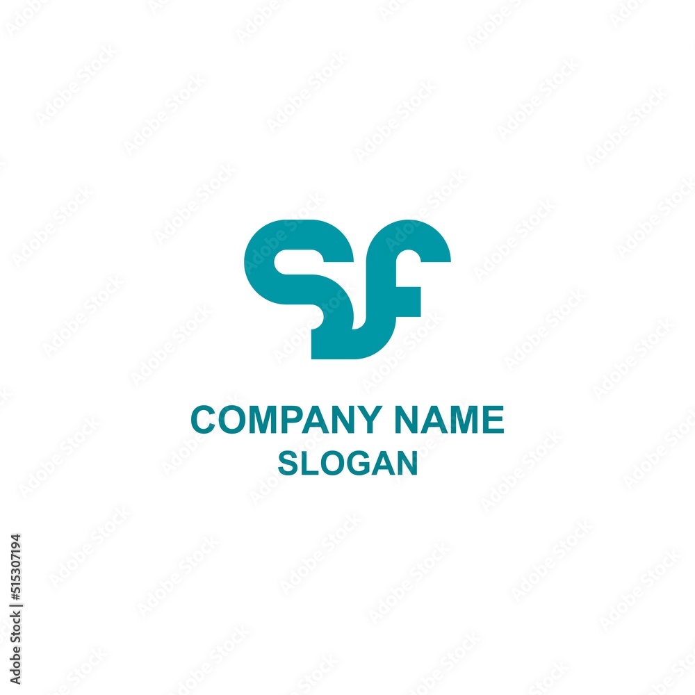 SF letter initial logo, capital letter in unique shape. SF letter initial logo, capital letter in unique shape.