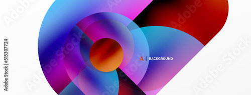 Digital web futuristic template. Circle composition abstract background. Vector Illustration For Wallpaper, Banner, Background, Card, Book Illustration, landing page © antishock