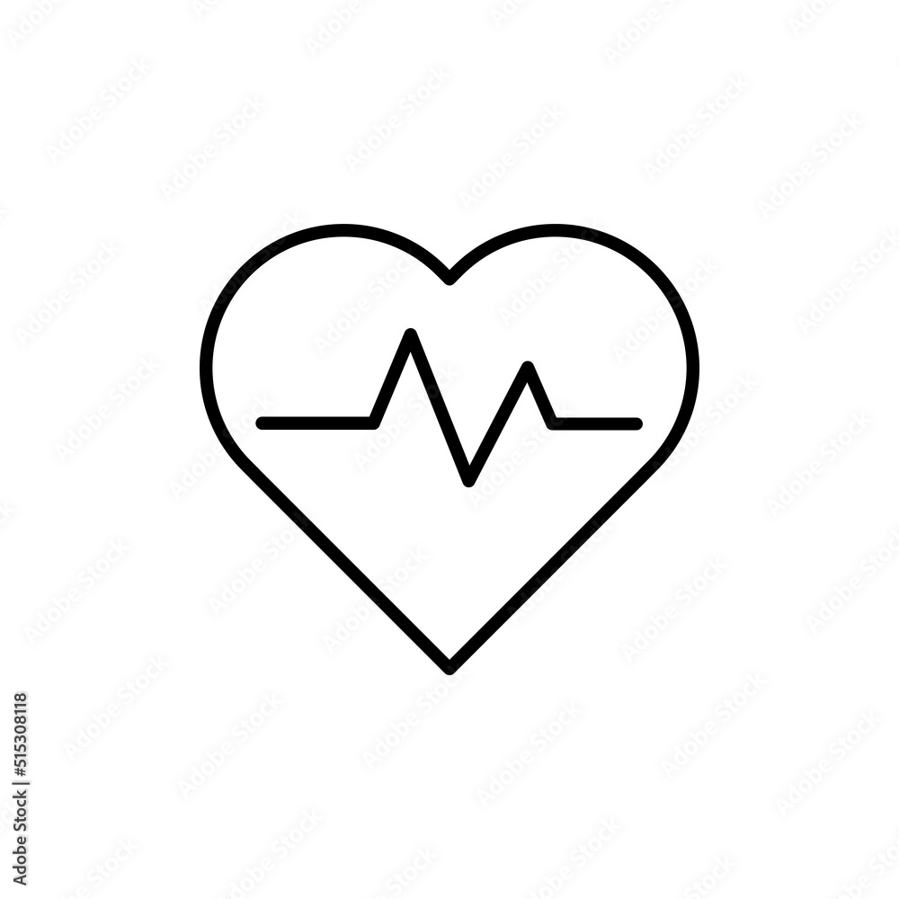 heartbeat icon flat style trendy stylist simple heartbeat icon flat style trendy stylist simple