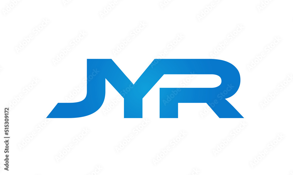 Connected JYR Letters logo Design Linked Chain logo Concept Connected JYR Letters logo Design Linked Chain logo Concept