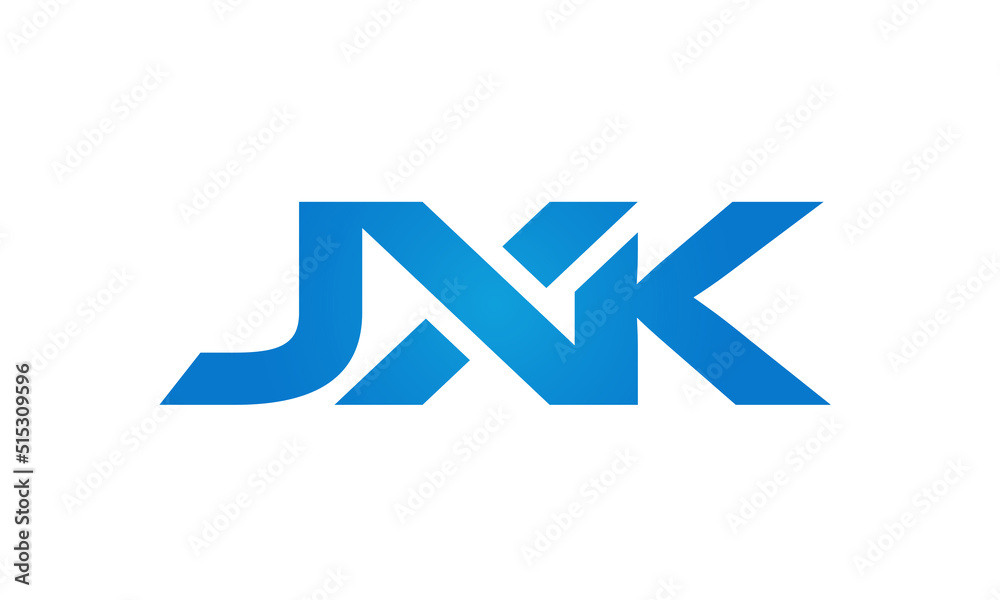 Connected JXK Letters logo Design Linked Chain logo Concept Connected JXK Letters logo Design Linked Chain logo Concept