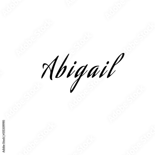 The female name is Abigail. Background with the inscription - Abigail. A postcard for Abigail. Congratulations for Abigail. photo
