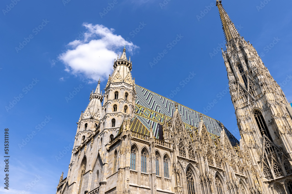 Austria, Vienna gothic St. Stephen Cathedral, main cathedral in Vienna.