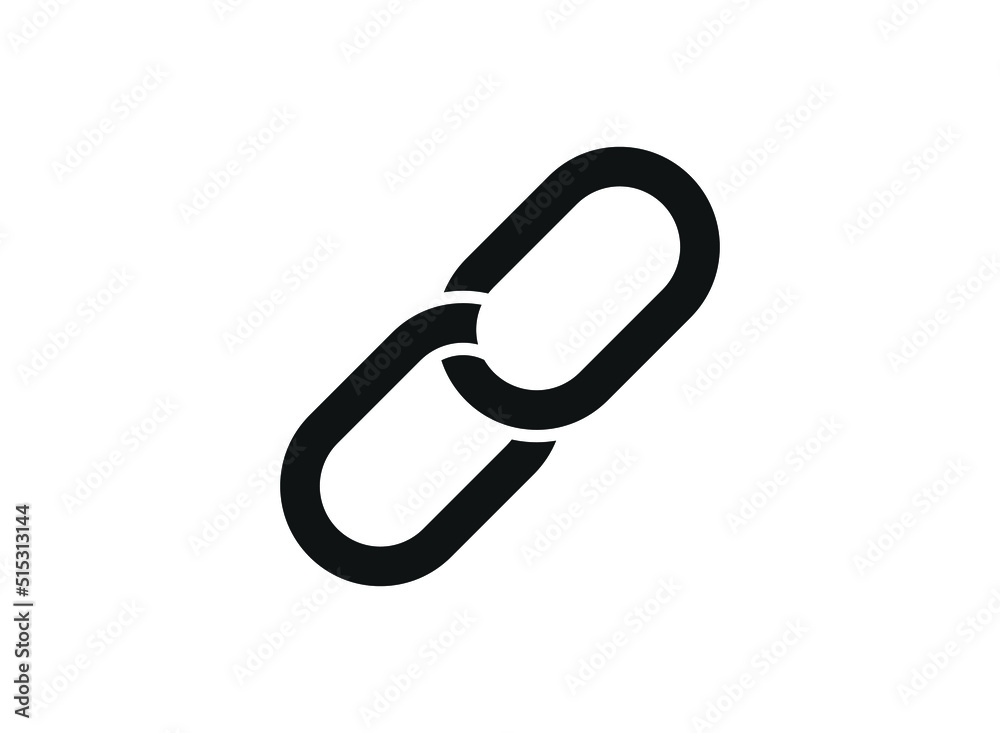 Chain icon. Simple element illustration. Chain symbol design template. Chain icon. Simple element illustration. Chain symbol design template.