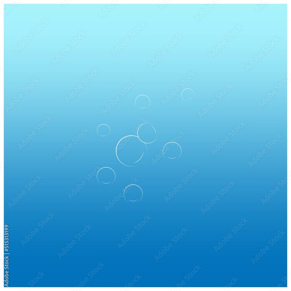 water bubble logo illustration design