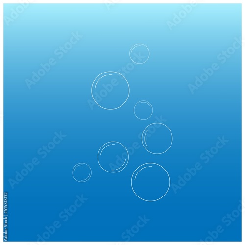water bubble logo illustration design