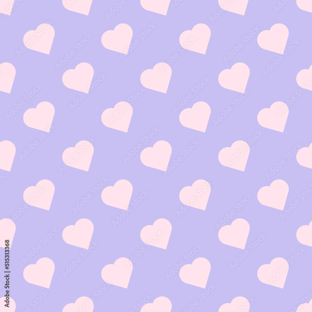 Heart seamless pattern. Abstract heart background.