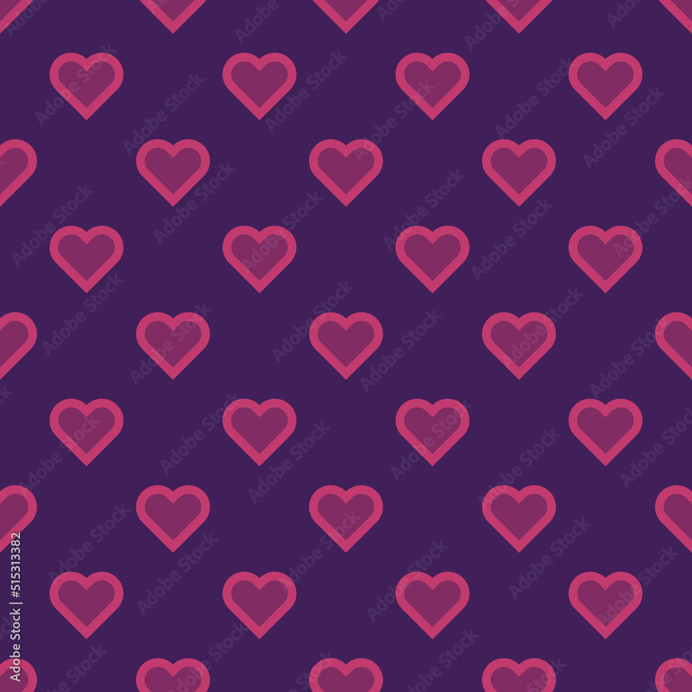 Heart seamless pattern. Abstract heart background.