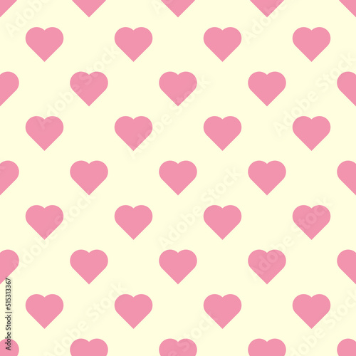 Heart seamless pattern. Abstract heart background.