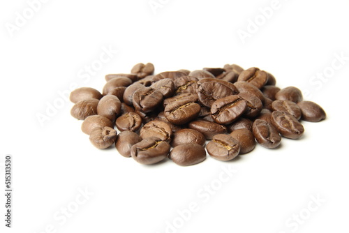 coffee beans isolated on white