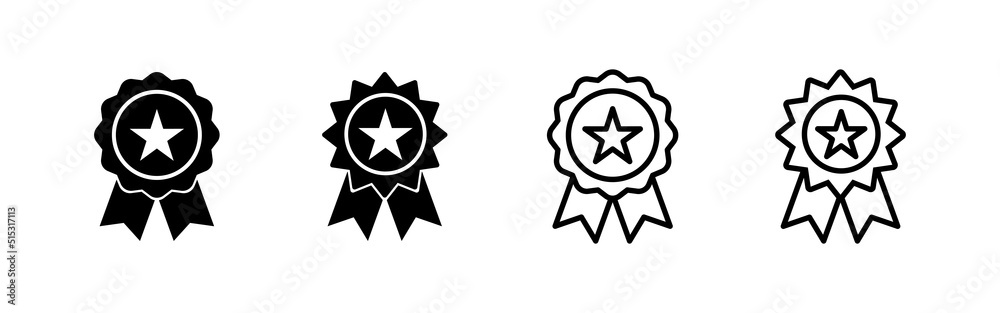 Badge icon vector. Awards icon vector. Achieve sign and symbols Badge icon vector. Awards icon vector. Achieve sign and symbols
