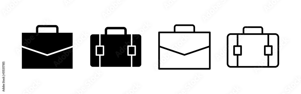 Briefcase icon vector. suitcase sign and symbol. luggage symbol. Briefcase icon vector. suitcase sign and symbol. luggage symbol.