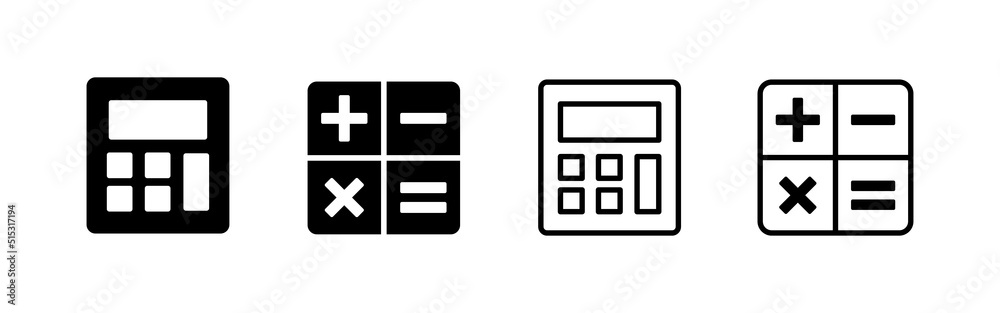 Calculator icon vector. Accounting calculator sign and symbol. Calculator icon vector. Accounting calculator sign and symbol.