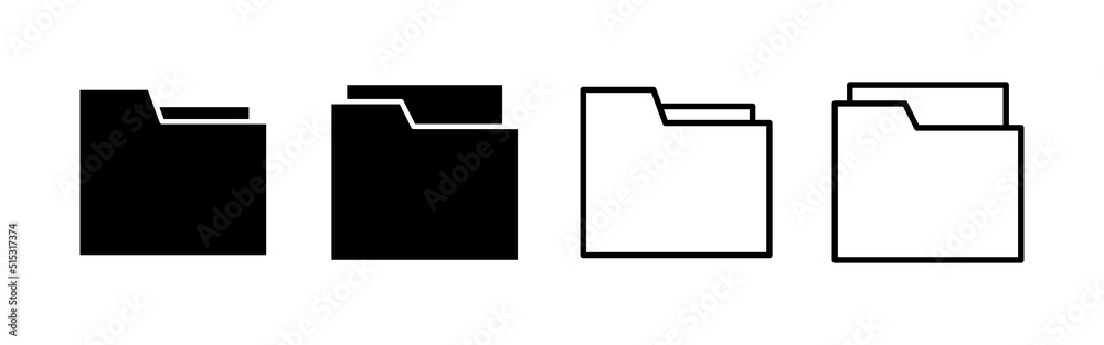 Folder icon vector. folder sign and symbol Folder icon vector. folder sign and symbol