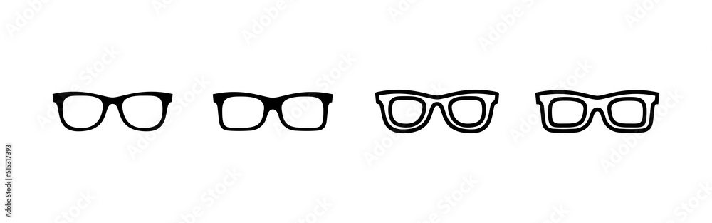 Glasses icon vector. Glasses sign and symbol Glasses icon vector. Glasses sign and symbol