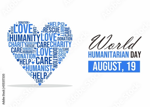 World humanitarian day banner campaign